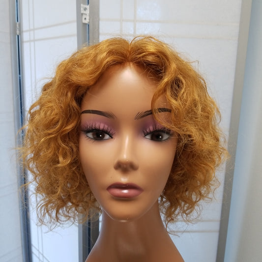 Pure Curly Closure Wig 10" Strawberry Blonde #027 - SL004