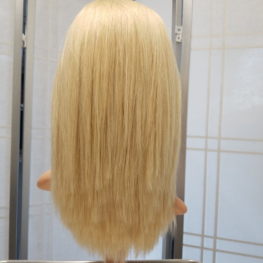 Pure DD Wavy Closure Wig 12" Lightest Blonde #060 - SL008