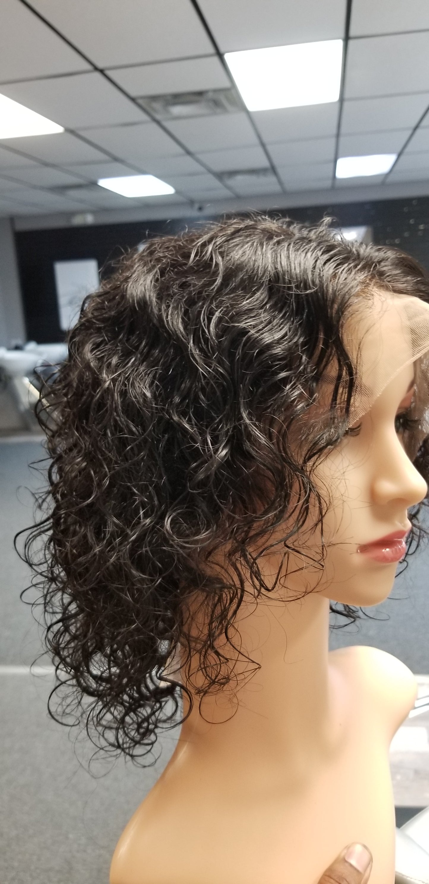 Pure Curly Full Lace Wig 10" Natural Black #01B - 81500