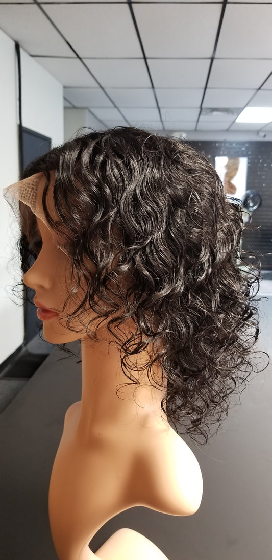 Pure Curly Full Lace Wig 10" Natural Black #01B - 81500
