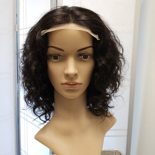 Pure Curly Closure Wig 10" Natural Black #01B