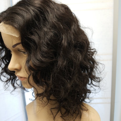 Pure Curly Closure Wig 10" Natural Black #01B