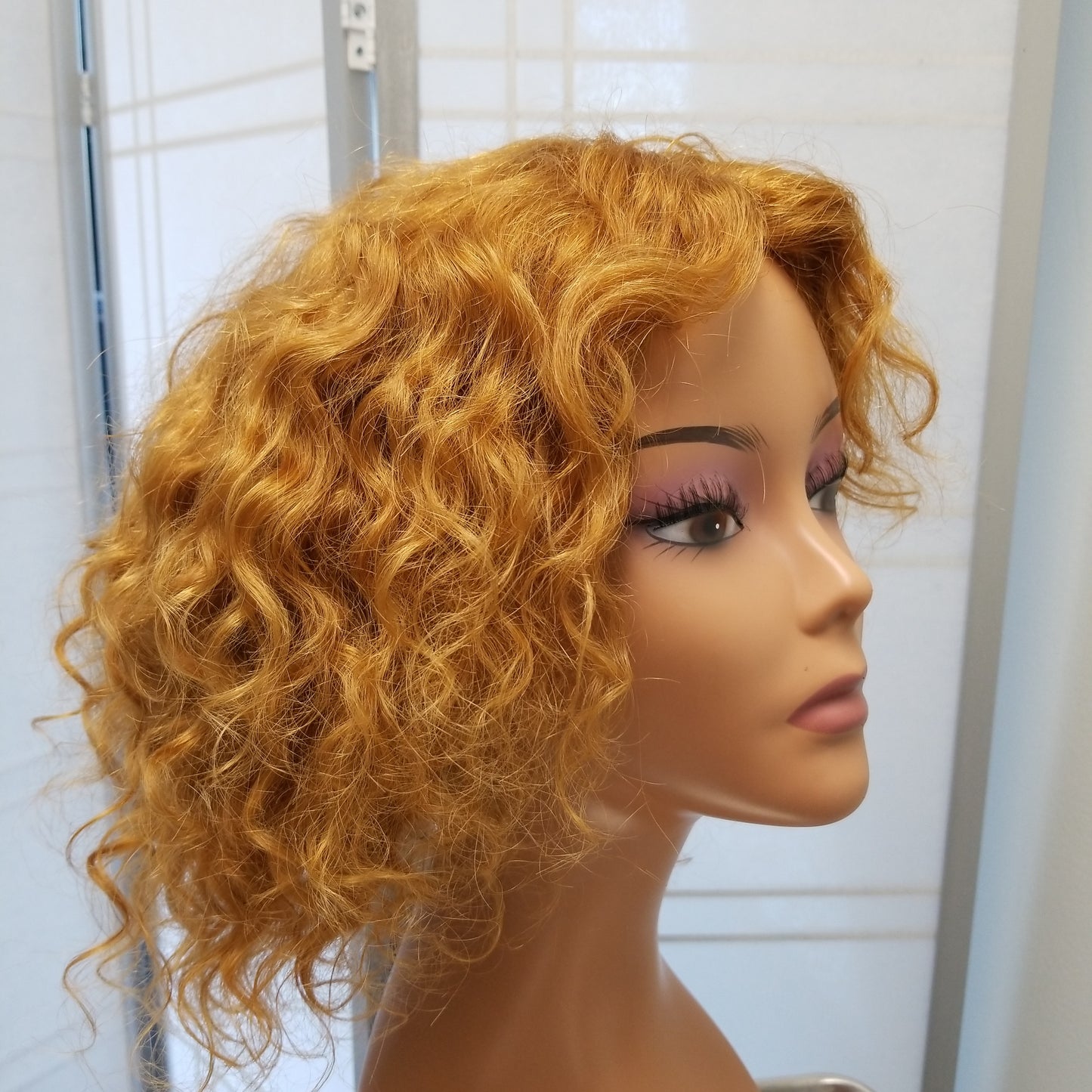 Pure Curly Closure Wig 10" Strawberry Blonde #027 - SL004