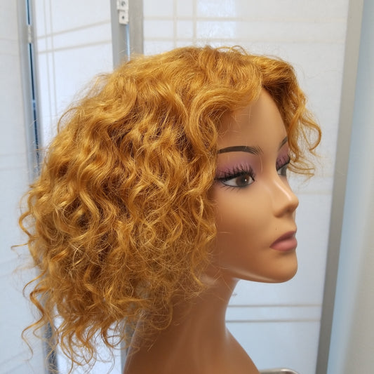 Pure Curly Closure Wig 10" Strawberry Blonde #027 - SL004