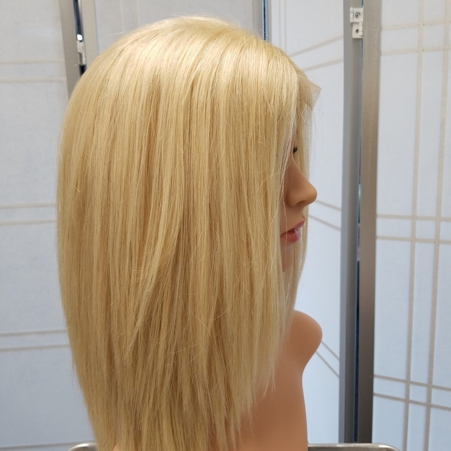 Pure DD Wavy Closure Wig 12" Lightest Blonde #060 - SL008