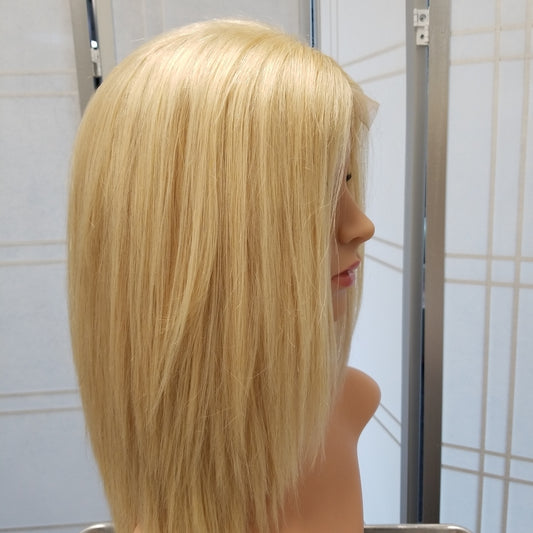 Pure DD Wavy Closure Wig 12" Lightest Blonde #060 - SL008