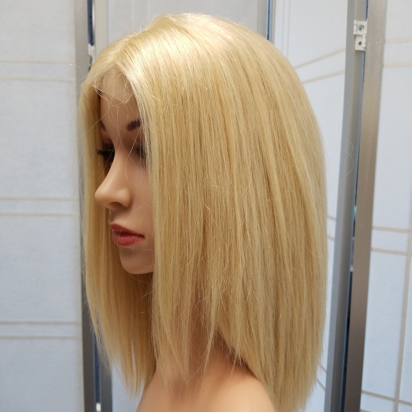 Pure DD Wavy Closure Wig 12" Lightest Blonde #060 - SL008