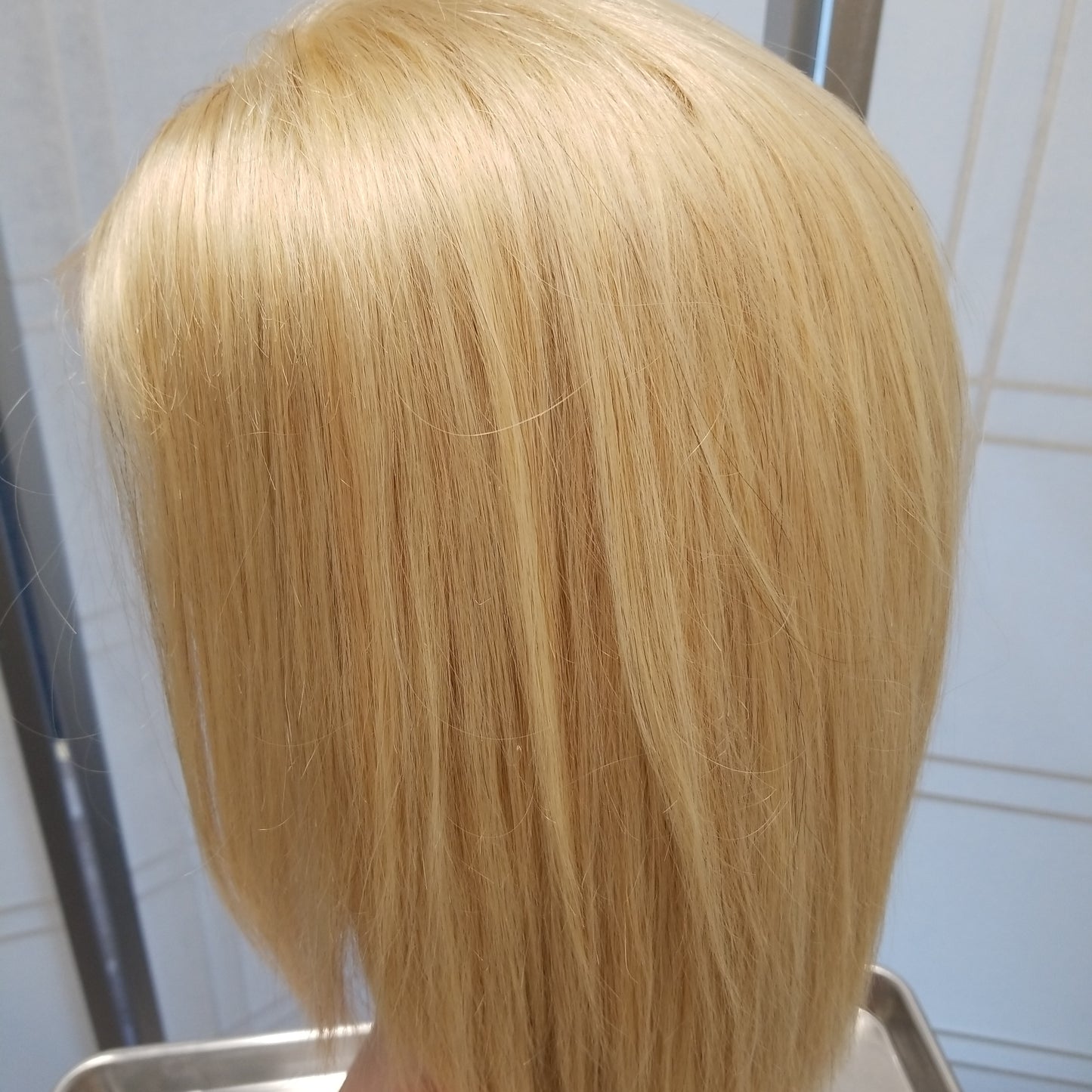Pure DD Wavy Closure Wig 12" Lightest Blonde #060 - SL008