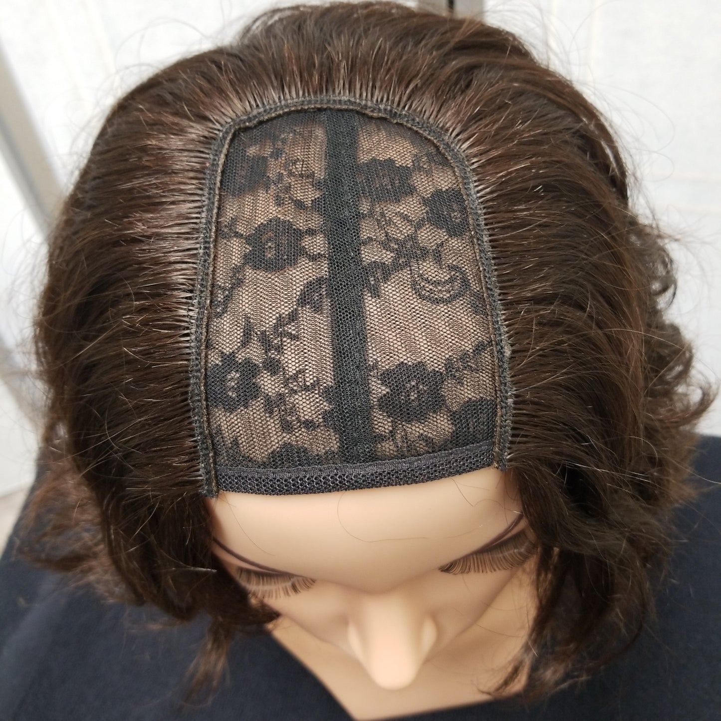 Standard Wavy U Part Wig 6" Natural Black #01B - 30471