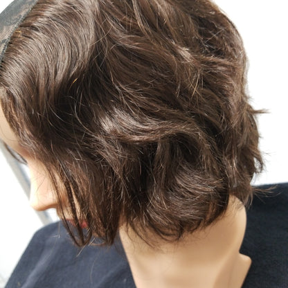 Standard Wavy U Part Wig 6" Natural Black #01B - 30471
