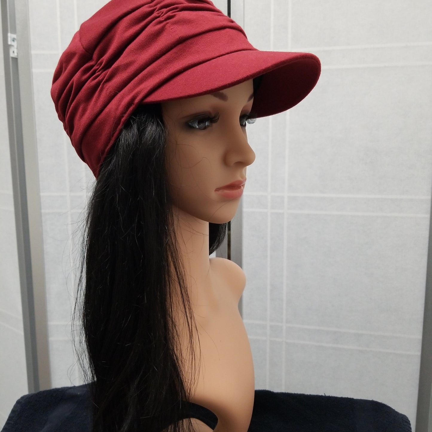 Pure Wavy LG Hat Wig 16" Dye-Jet Black #001 - LG916
