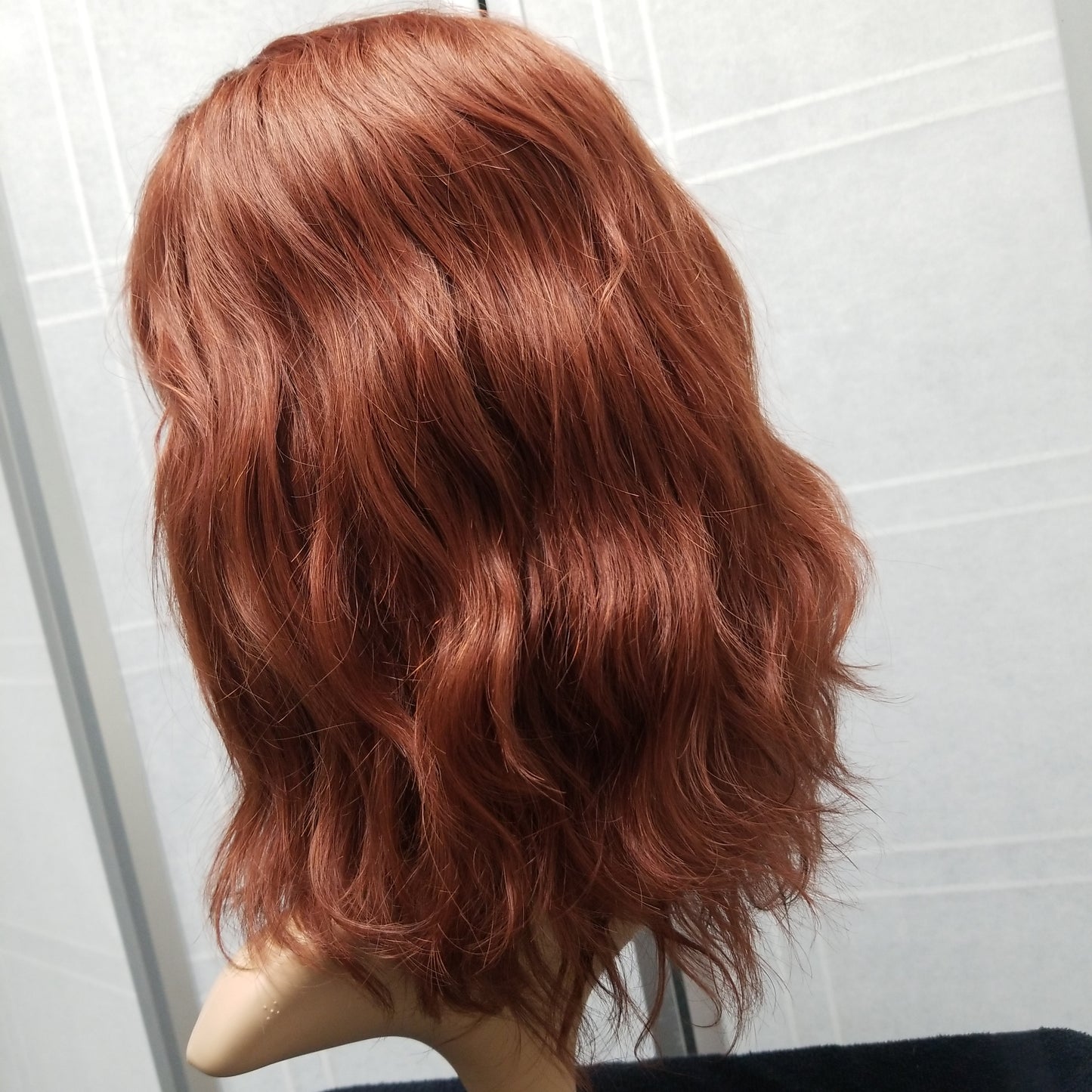 Pure Wavy SR Hair Systems Closure Wig 12" Dark Auburn #033 - SR909