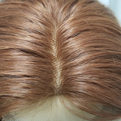 Pure Wavy SR Hair Systems Closure Wig 12" Dark Auburn #033 - SR909
