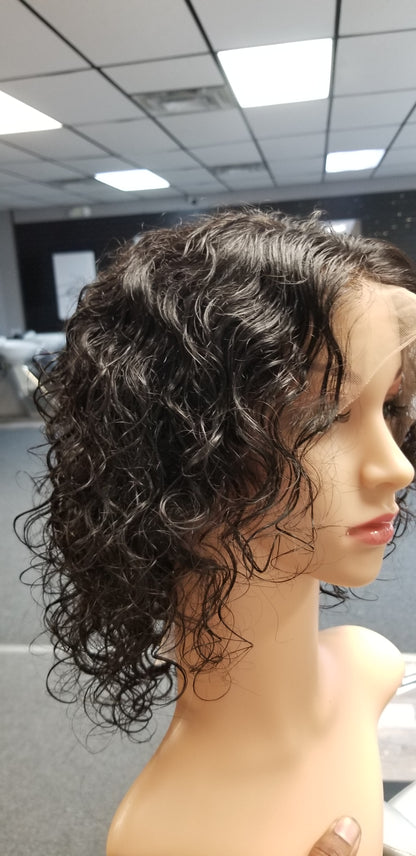 Pure Curly Full Lace Wig 10" Natural Black #01B - 81500